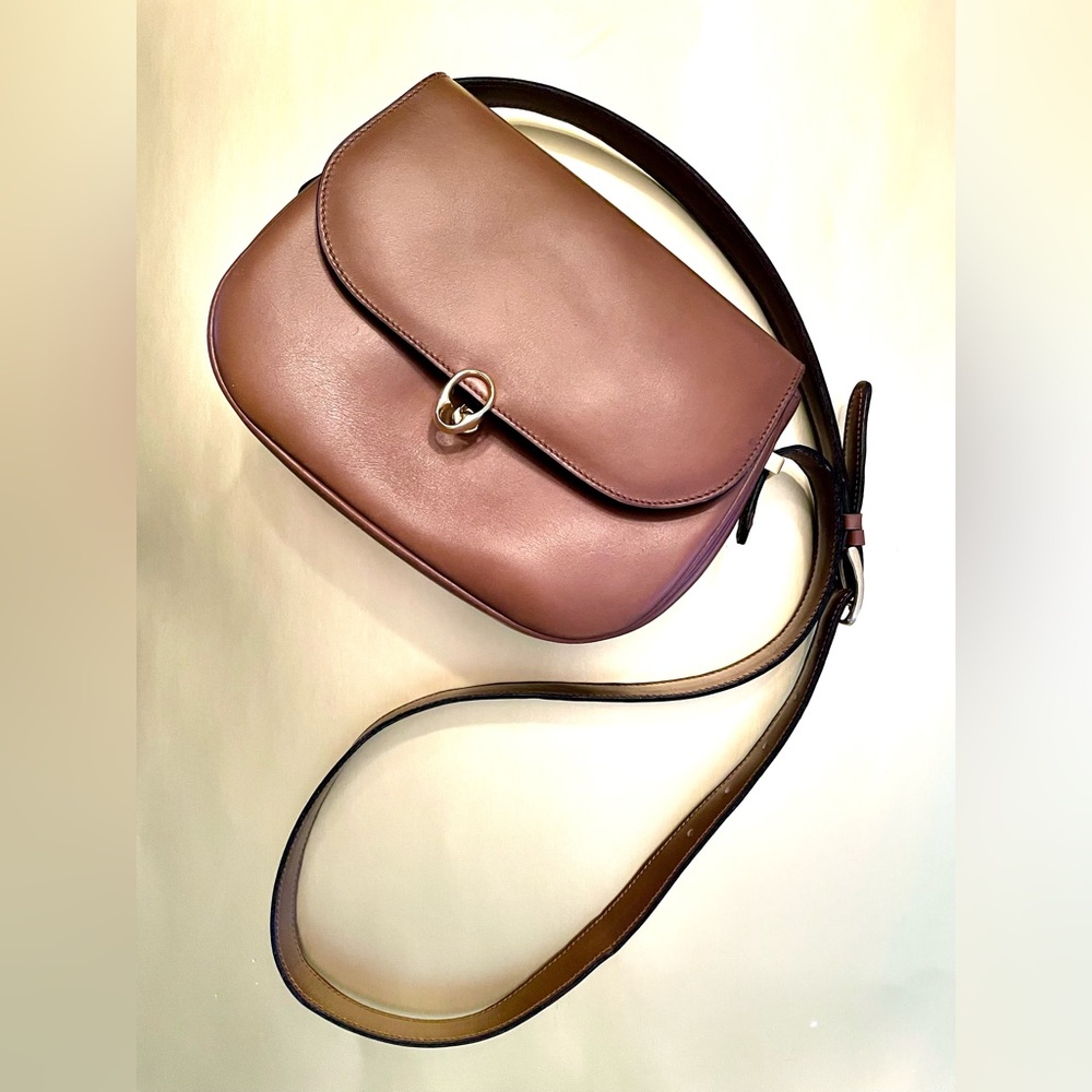 Vintage Celine Triomphe Leather in Natural Brown